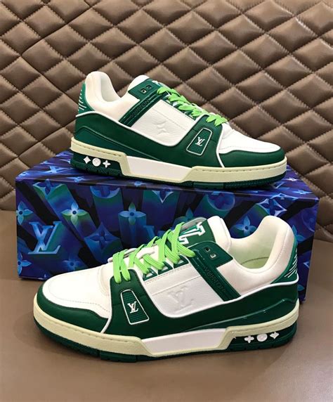 louis vuitton for nike green|louis vuitton sneakers men green.